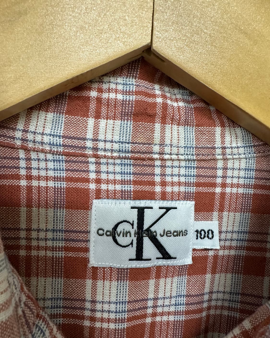 (100오버핏)90'S CK 체크 남방-M2309 상품이미지5