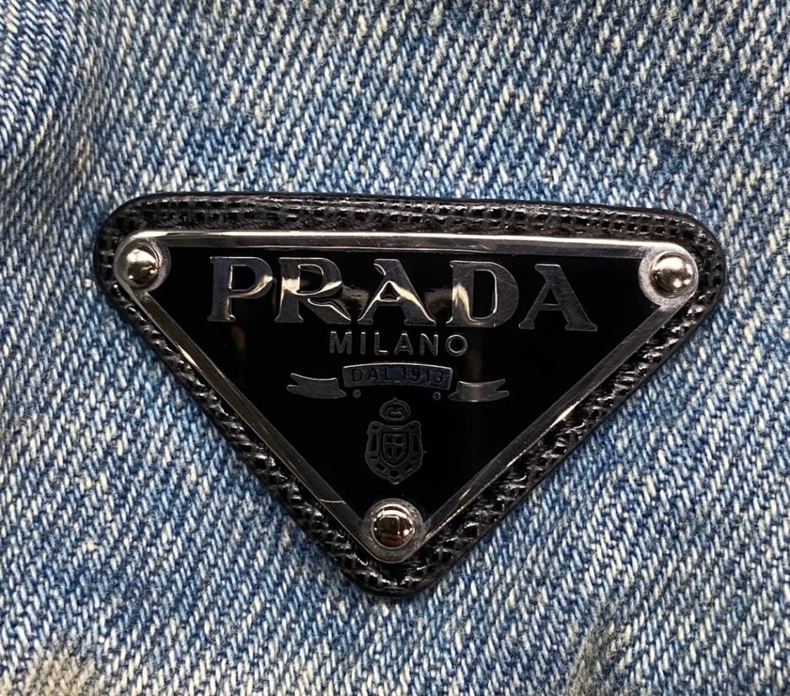 프라다 데님 버킷햇 상품이미지3