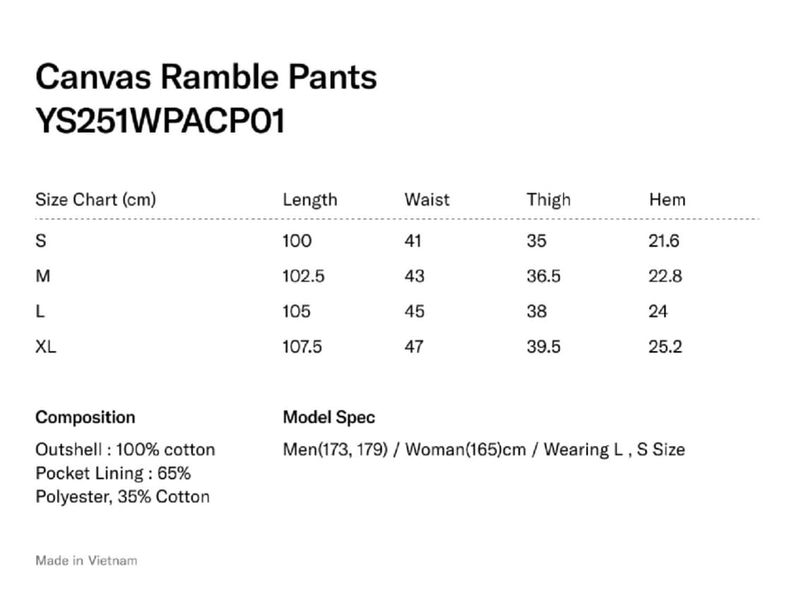 예스아이씨 컨버스 코튼 데님 팬츠 블랙 상품이미지3