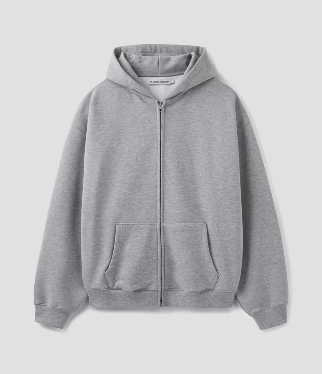 (L) 브랜디드 COMFORT HOODIE ZIP-UP [GRAY] 상품이미지1