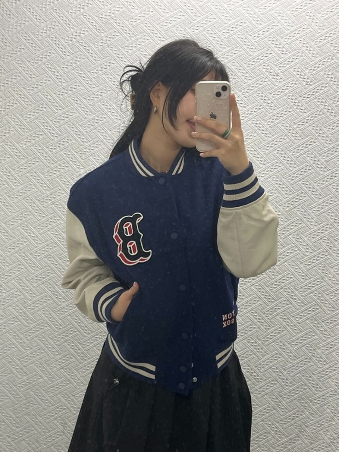 MLB 보스턴 레드삭스 와펜 패디드 울 바시티 자켓 S C06490 상품이미지1