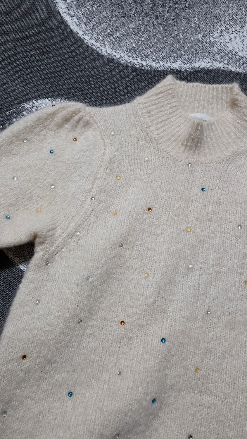 BIMBA Y LOLA 빔바이롤라 크리스탈 반팔 니트 상품이미지2