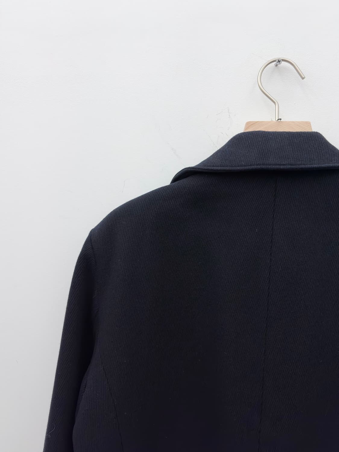 ITALIAN FABRIC NAVY COAT 상품이미지7