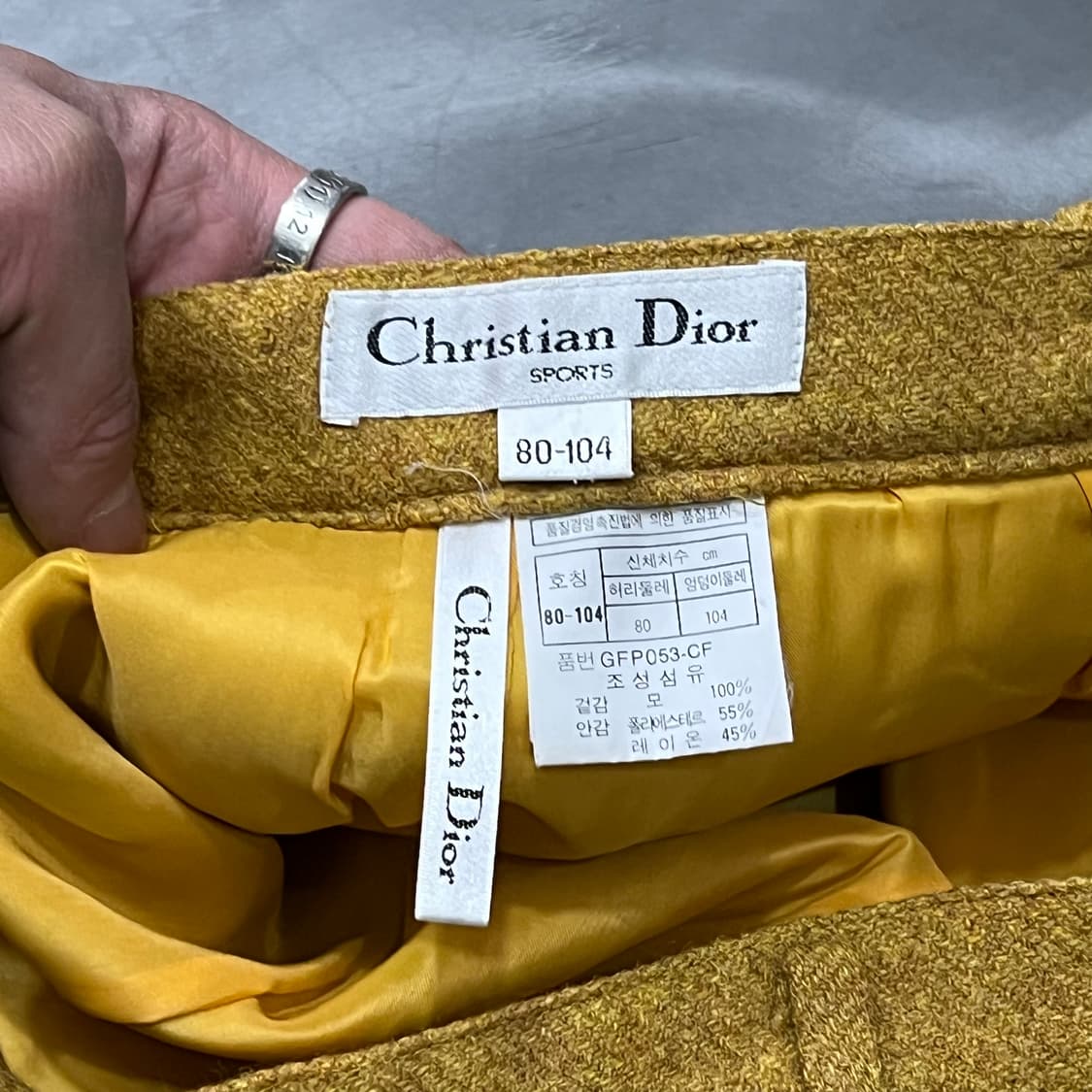  크리스찬 디올 데드스탁 울 하프팬츠 y15437 상품이미지7