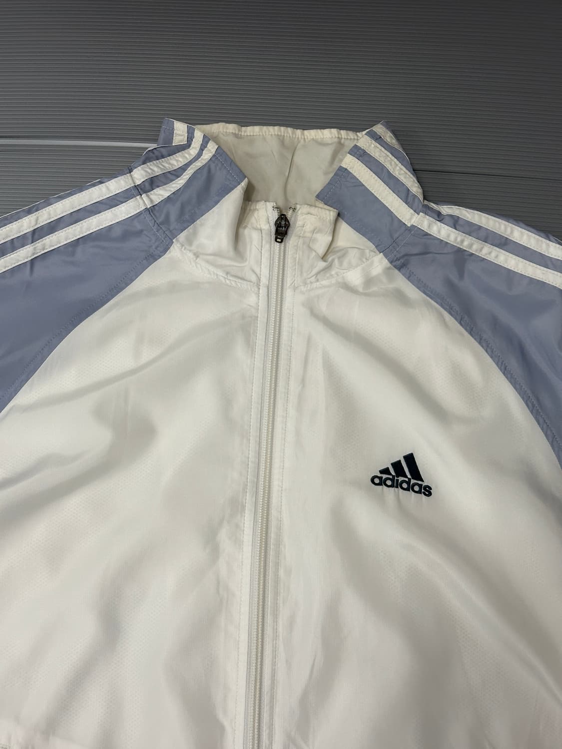 아디다스 바람막이 자켓 화이트 스카이블루 100 상품이미지2