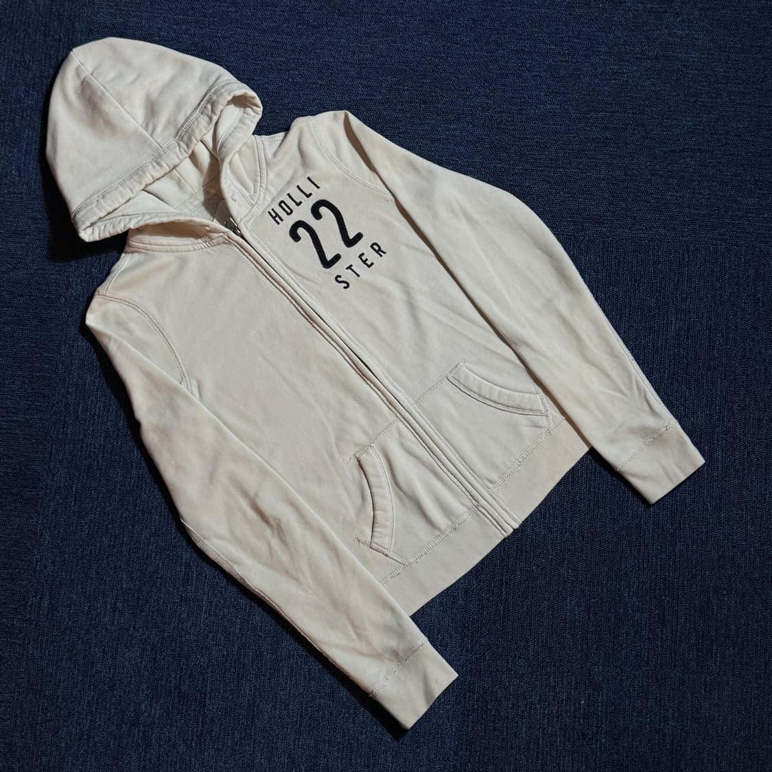 홀리스터 후드집업 아이보리 상품이미지1