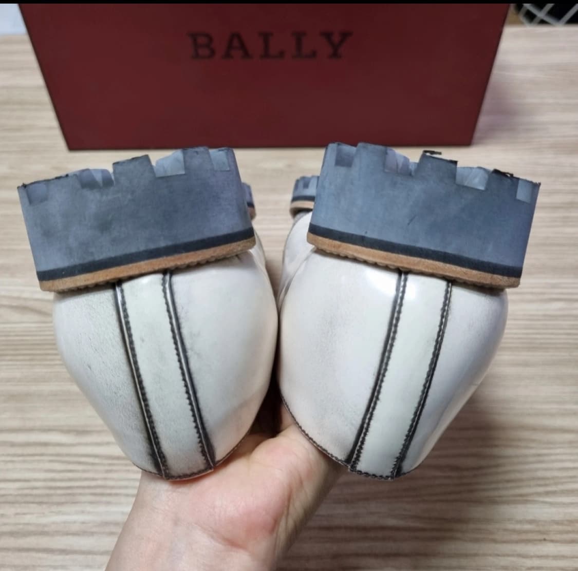 BALLY 발리 몽크 더블 스트랩 남성 구두 us7 eu6 fr40 상품이미지4