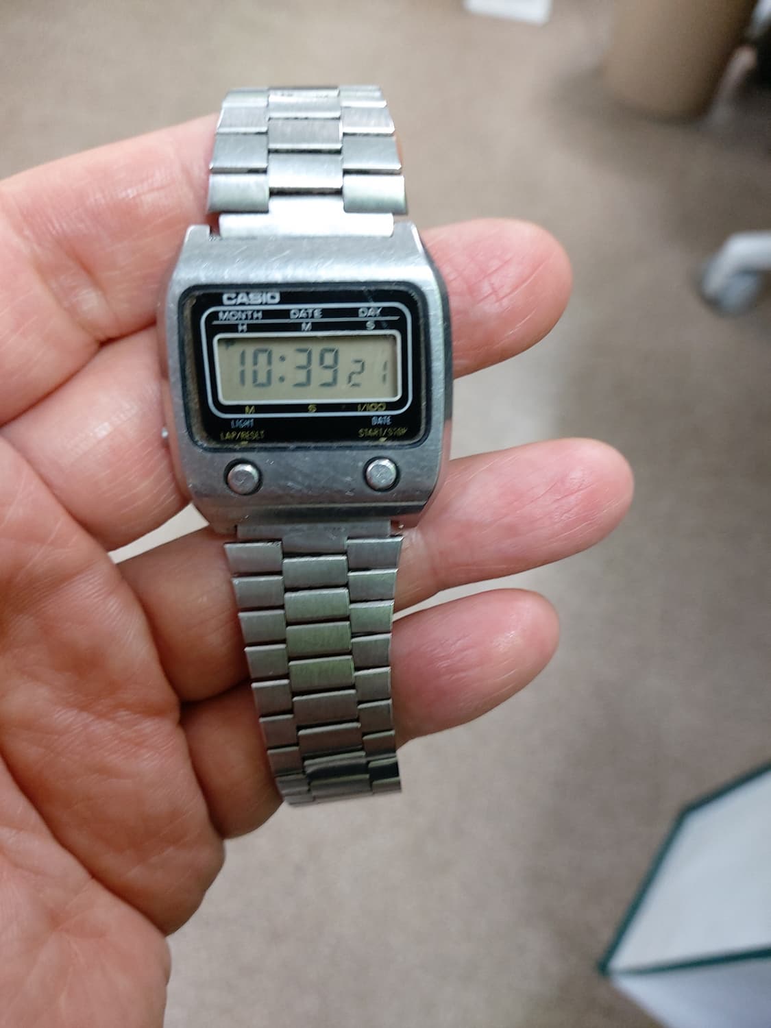 카시오 메탈 디지털 시계 상품이미지1