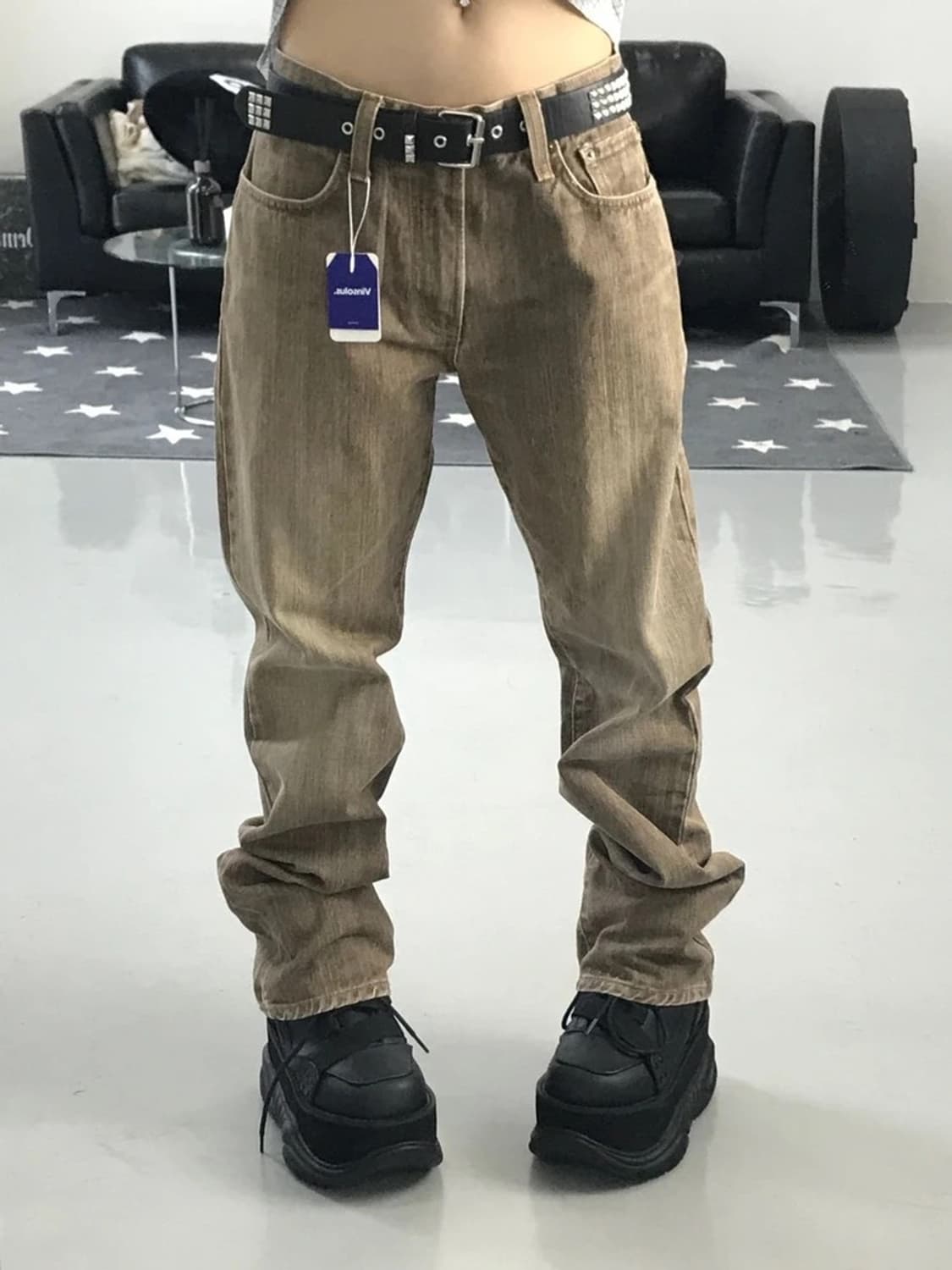 에드윈 브라운 워싱 팬츠 상품이미지1