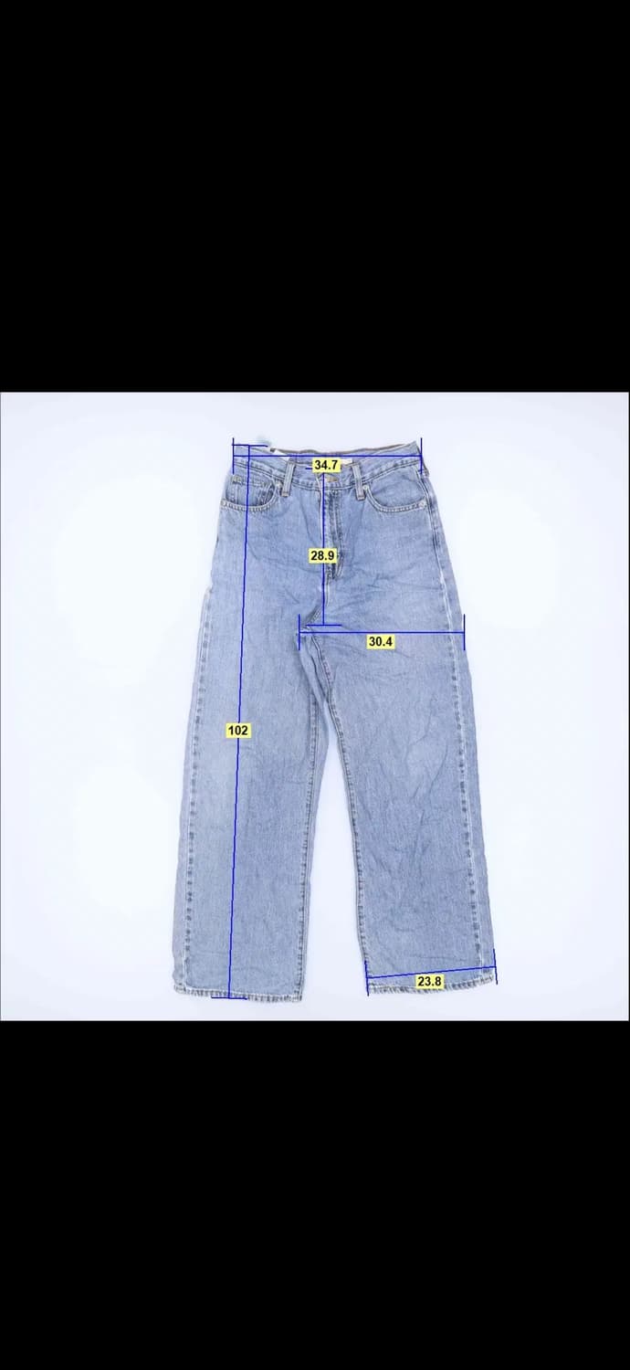 리바이스 여성 와이드 청바지 데님팬츠 1219H1 상품이미지7