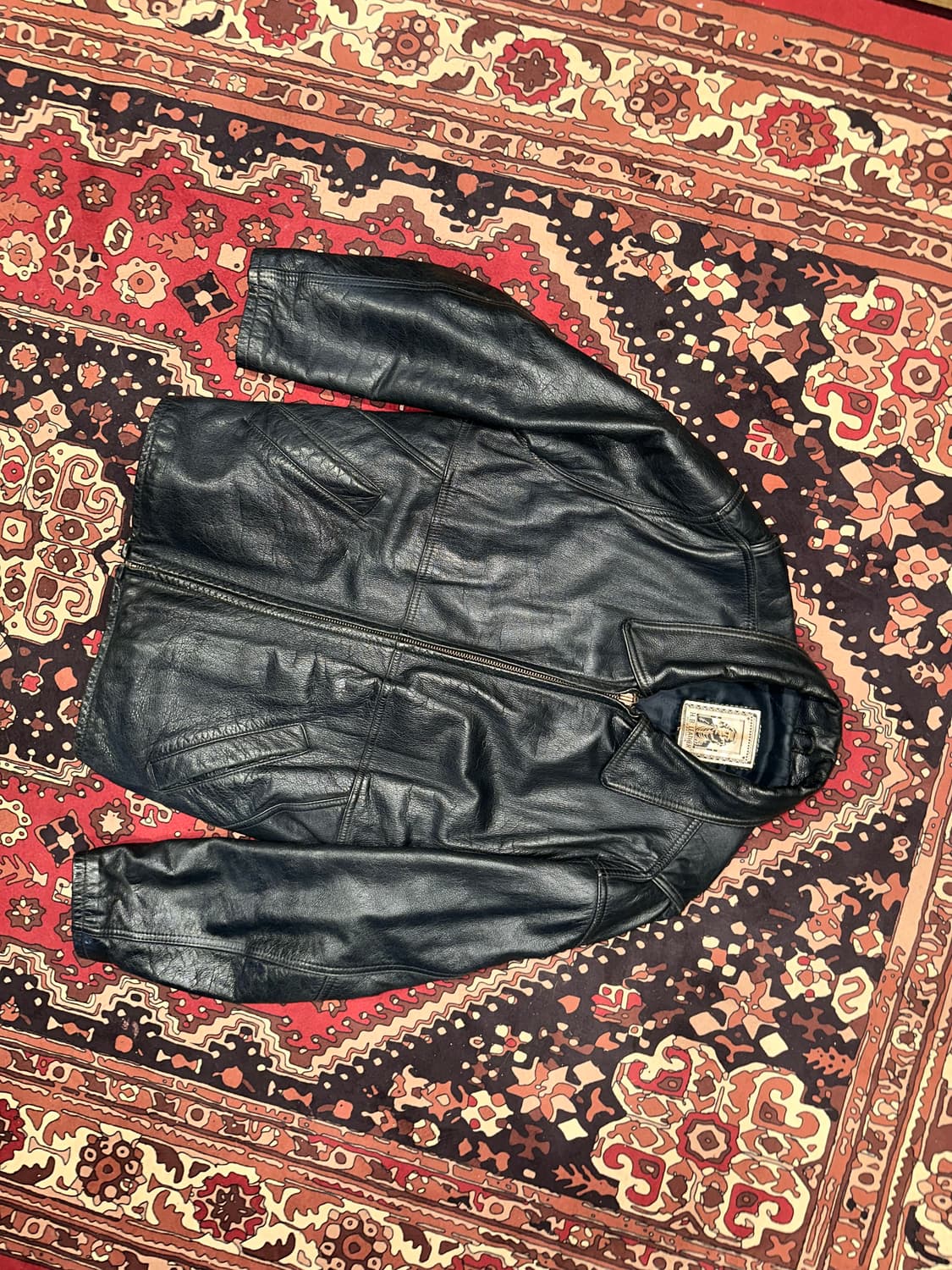 ( M-L ) 스포츠가죽자켓 레더자켓 소가죽자켓 양가죽자켓 상품이미지5