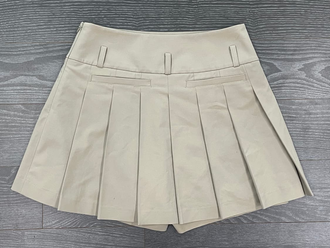 데상트 골프 플리츠 베이지 테니스스커트 치마바지 프레피 상품이미지6