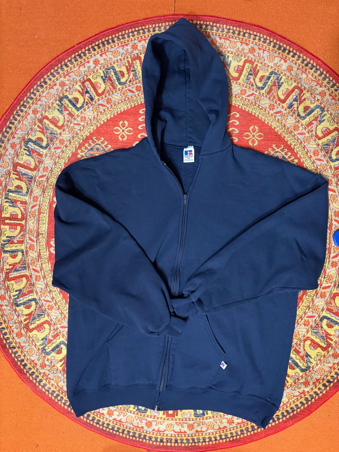 미제 러셀 빈티지 후드집업 네이비 xxl 상품이미지1