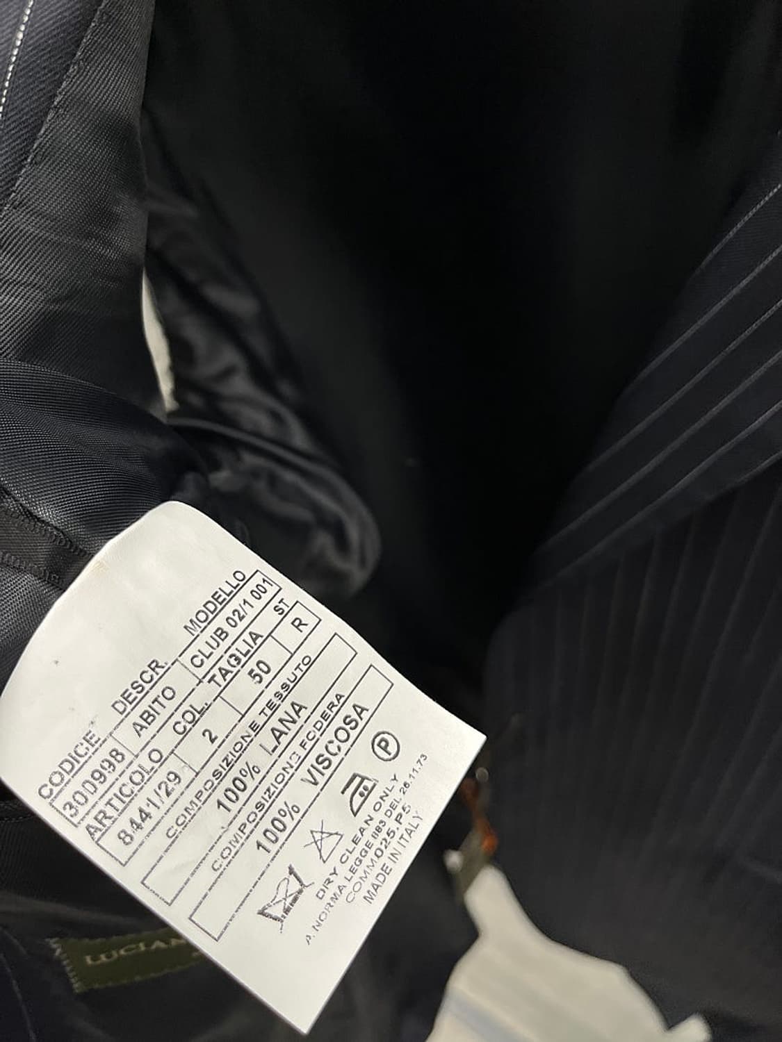105,34) 루치아노바르베라 클래식 슈트  상품이미지8