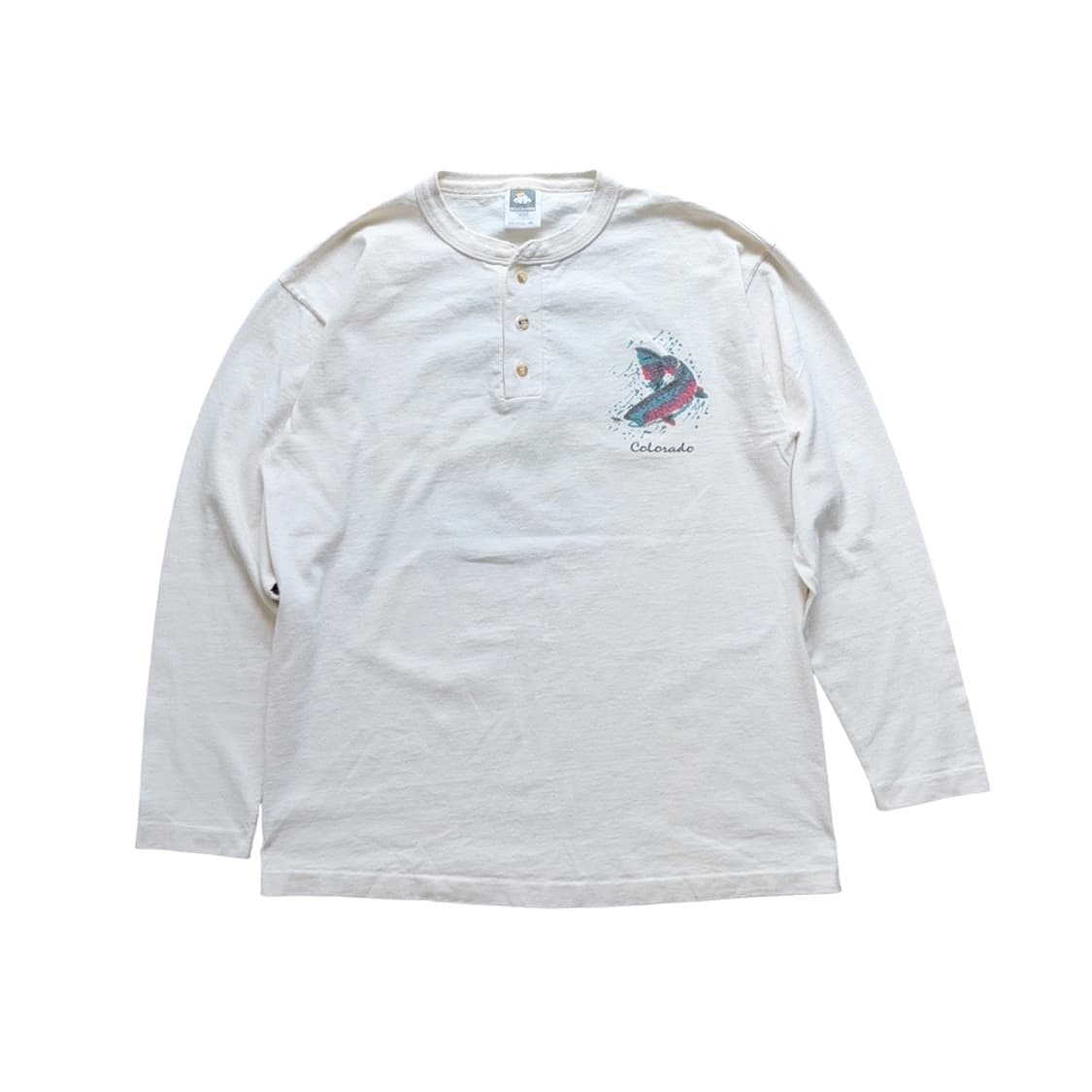 Colorado Fish Graphic 헨리넥 롱슬리브 상품이미지1