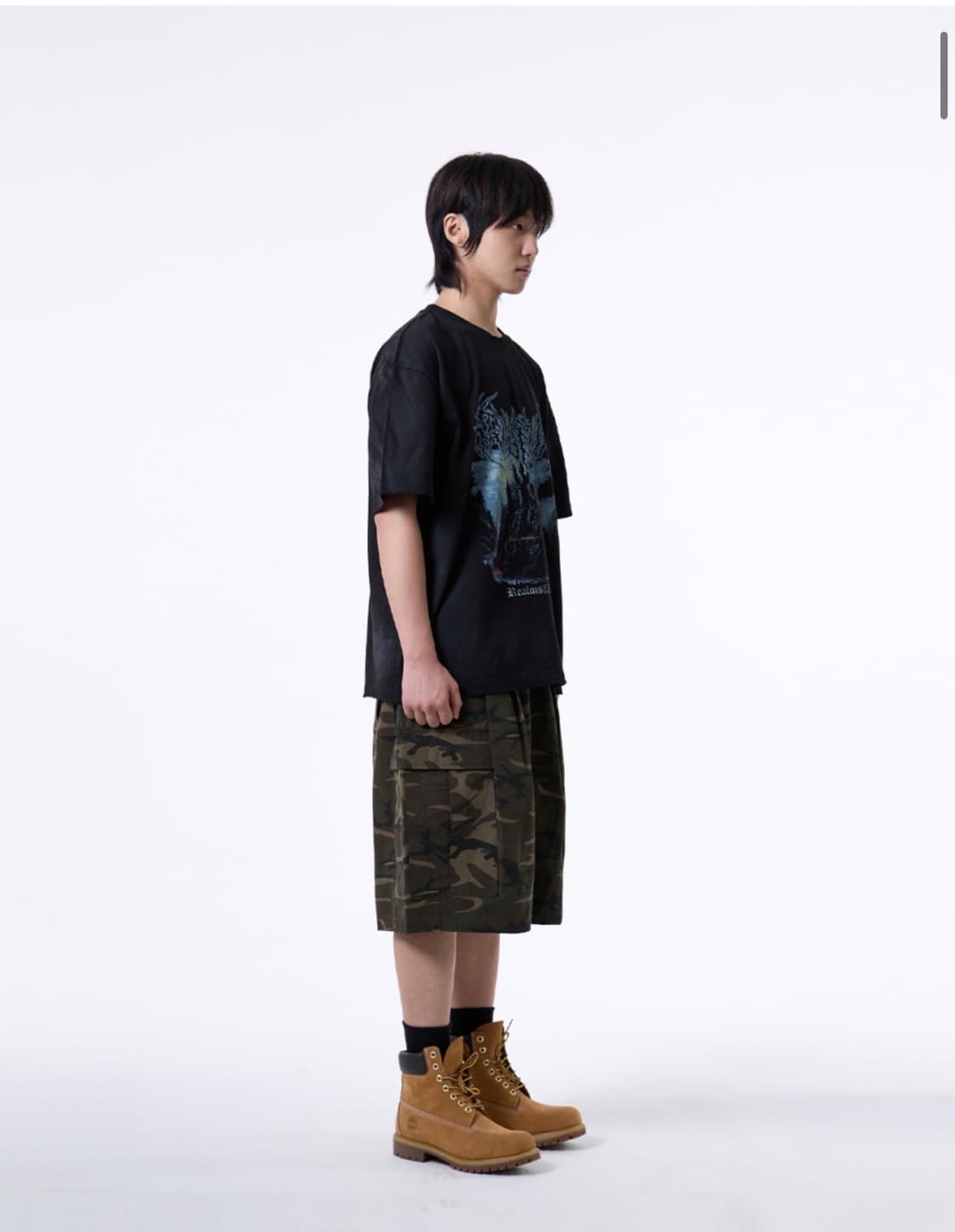 카모플라쥬 카고 반바지 팬츠 L 상품이미지6