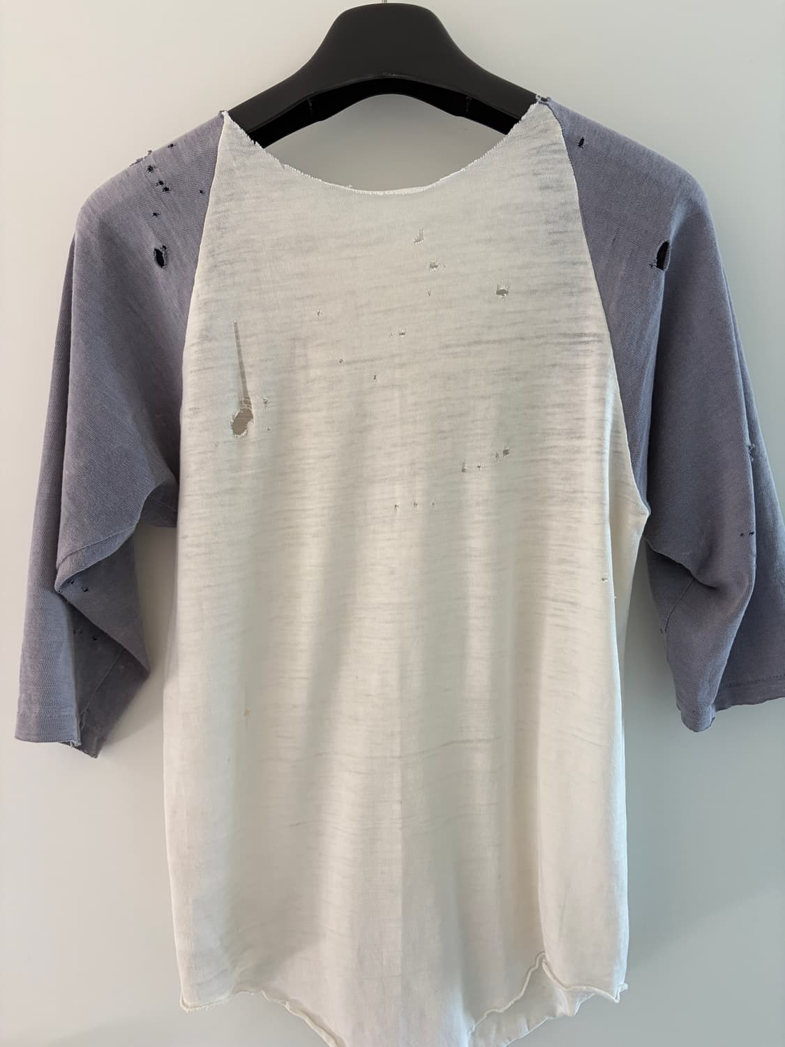 80s Vintage Natural Distressed 3/4 tee 상품이미지3