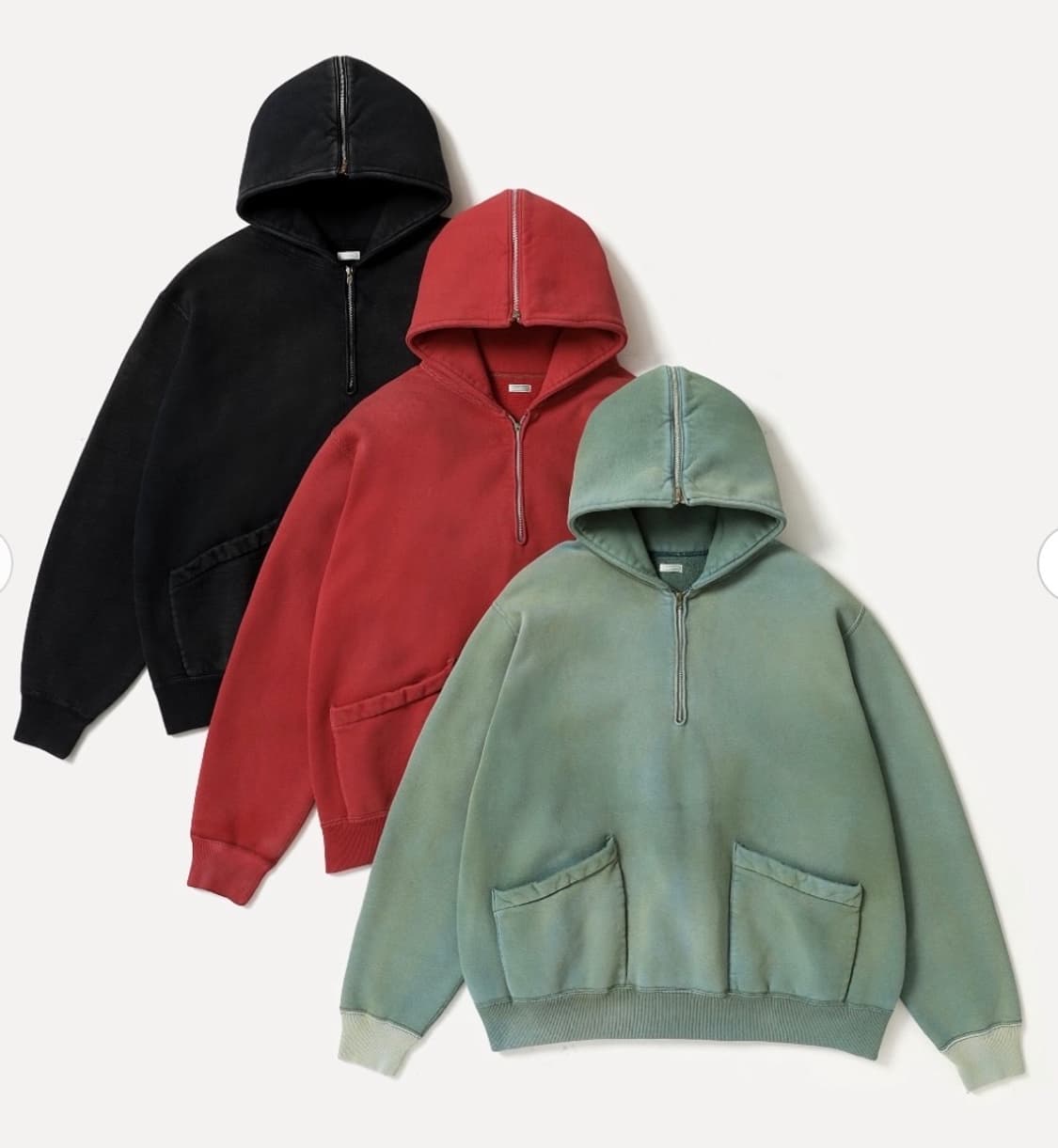 아프레쎄 26SAP-05-13 하프 후드 집업 상품이미지1