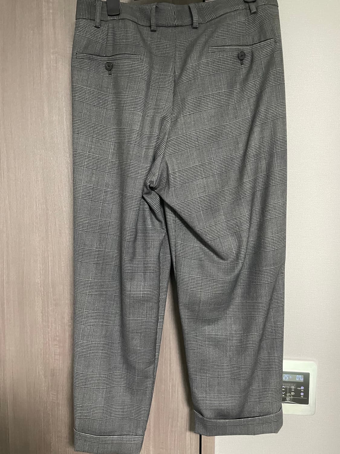 R13남성 언밸런스 체크바지 30 상품이미지2