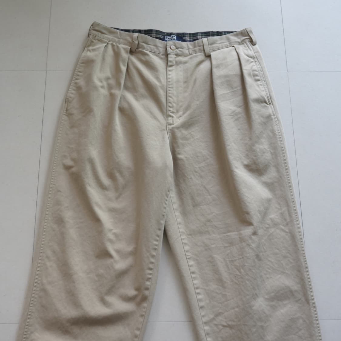 90s 폴로 랄프로렌 클래식 투턱 팬츠 탈론 지퍼 MADE IN USA 상품이미지3