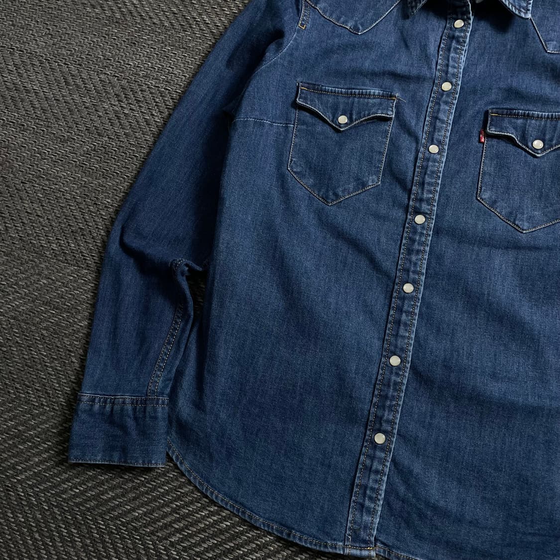 리바이스 USA 오리지날 우먼스 웨스턴 데님 셔츠 y 4102 상품이미지5