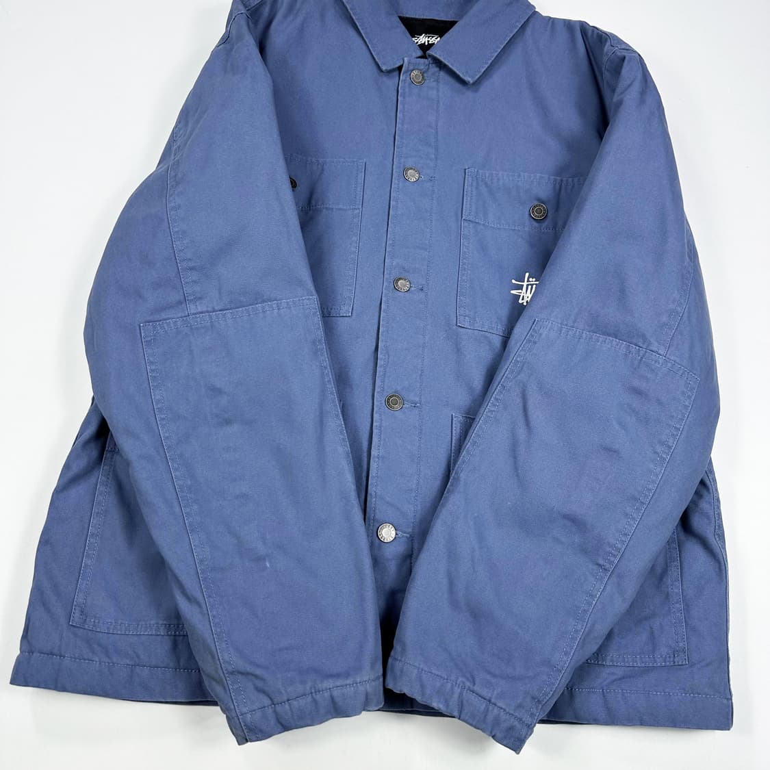 스투시 스펠아웃 누빔 초어자켓 워크자켓 L 상품이미지4