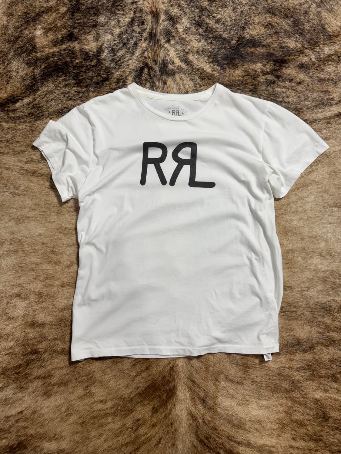 RRL 더블알엘 로고 코튼 반팔 티셔츠 상품이미지1