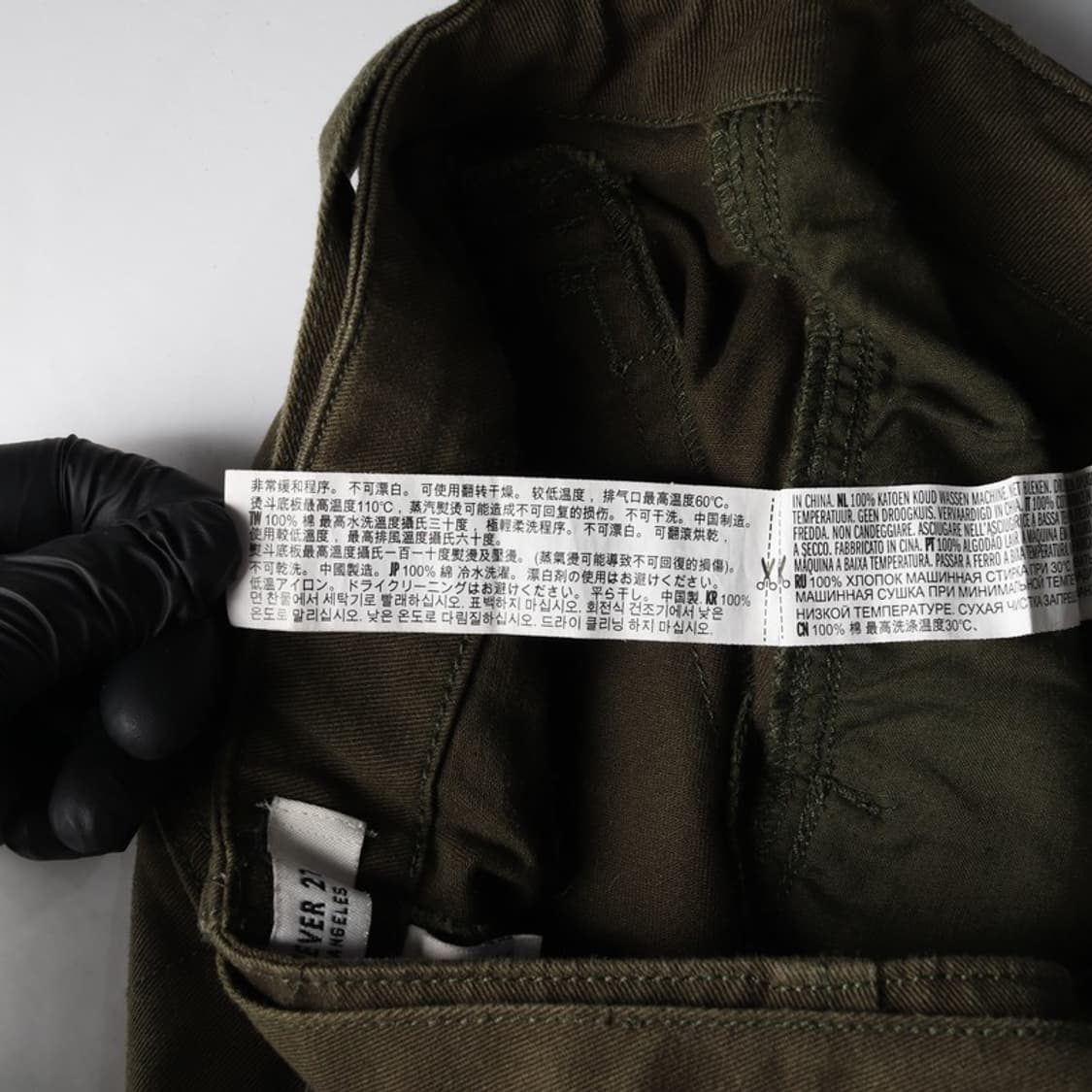 FOREVER21 카키 카고팬츠 밀리터리룩 L 상품이미지8