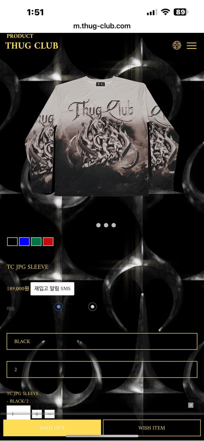 떠그클럽 TC JPG SLEEVE 2사이즈 상품이미지3