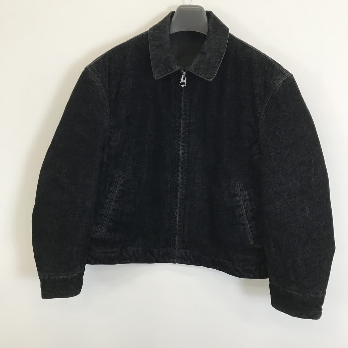 자라 신형 릴렉스핏 벨루어 크롭 워크자켓 [L] 상품이미지1