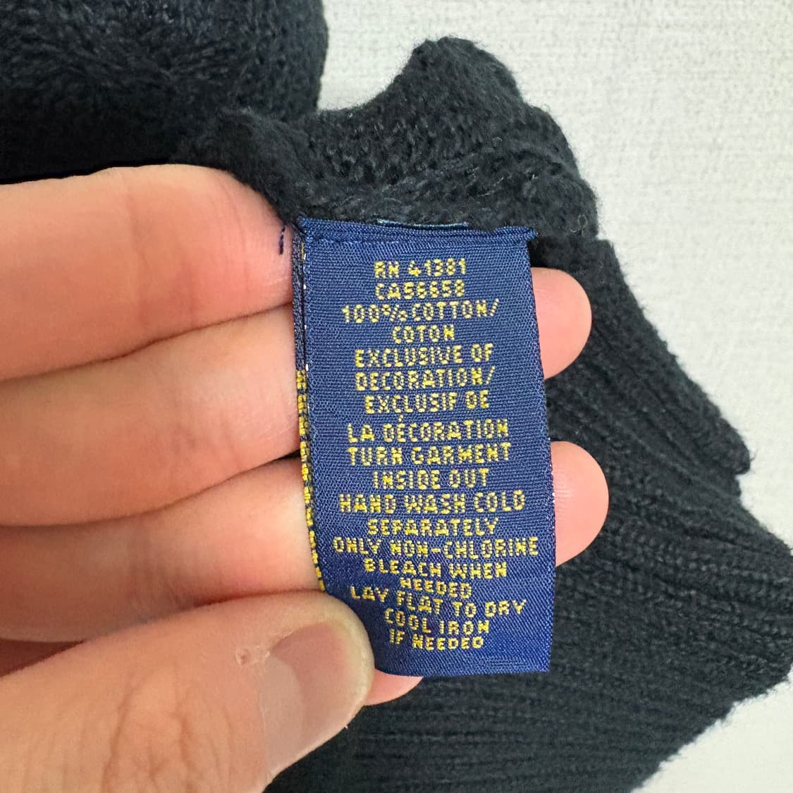 폴로 랄프로렌 케이블 니트 / 블랙, L 상품이미지8