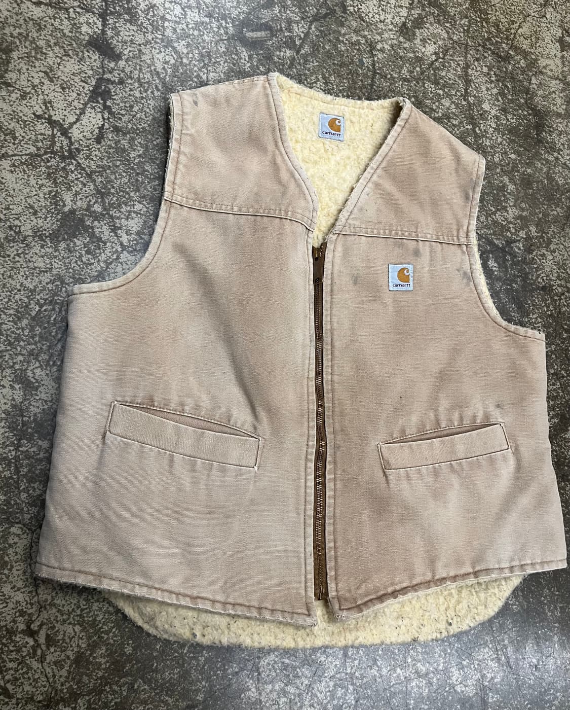 80s 칼하트 샌드스톤 베스트 조끼 상품이미지4