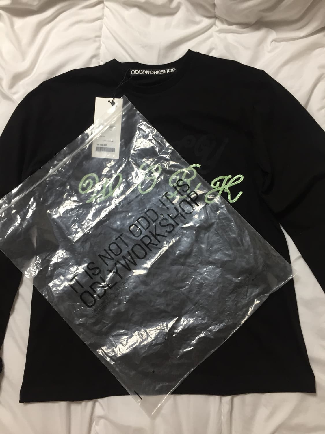 오들리워크샵 hermit cursive tee 롱슬리브 티 상품이미지6