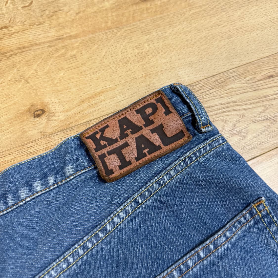 캐피탈 kapital 26ss 5p 오카벨보 데님 패치 리메이크 36 상품이미지6