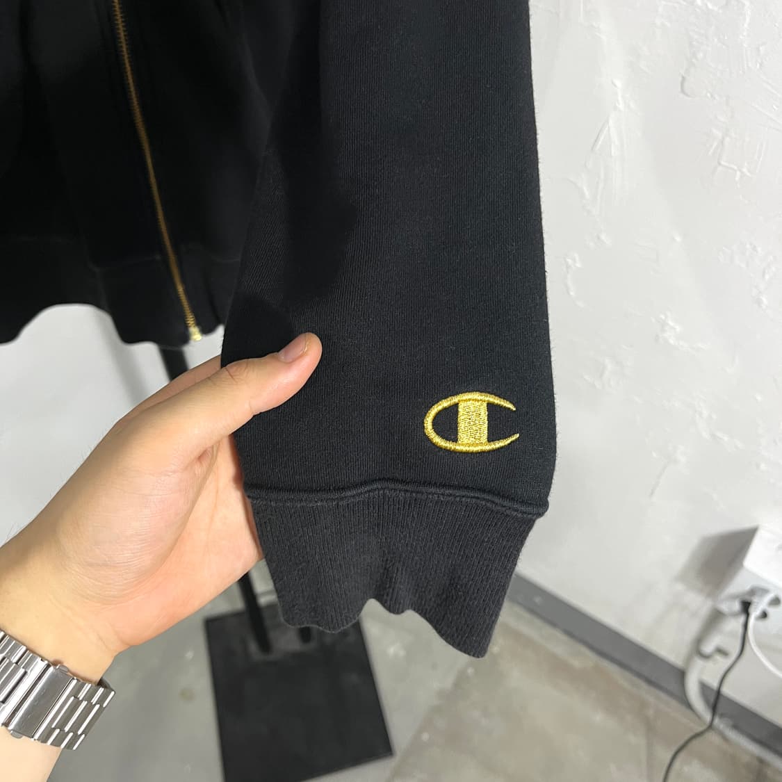 챔피온 골드 자수 후드집업 상품이미지6