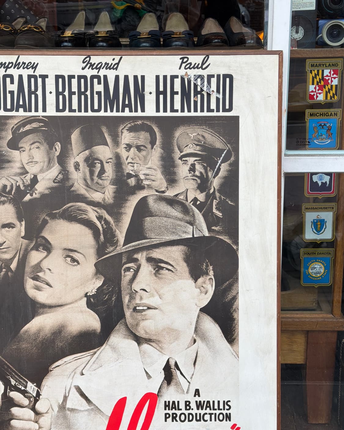 빈티지 소품 카사블랑카 영화 포스터 우드 프레임 상품이미지3