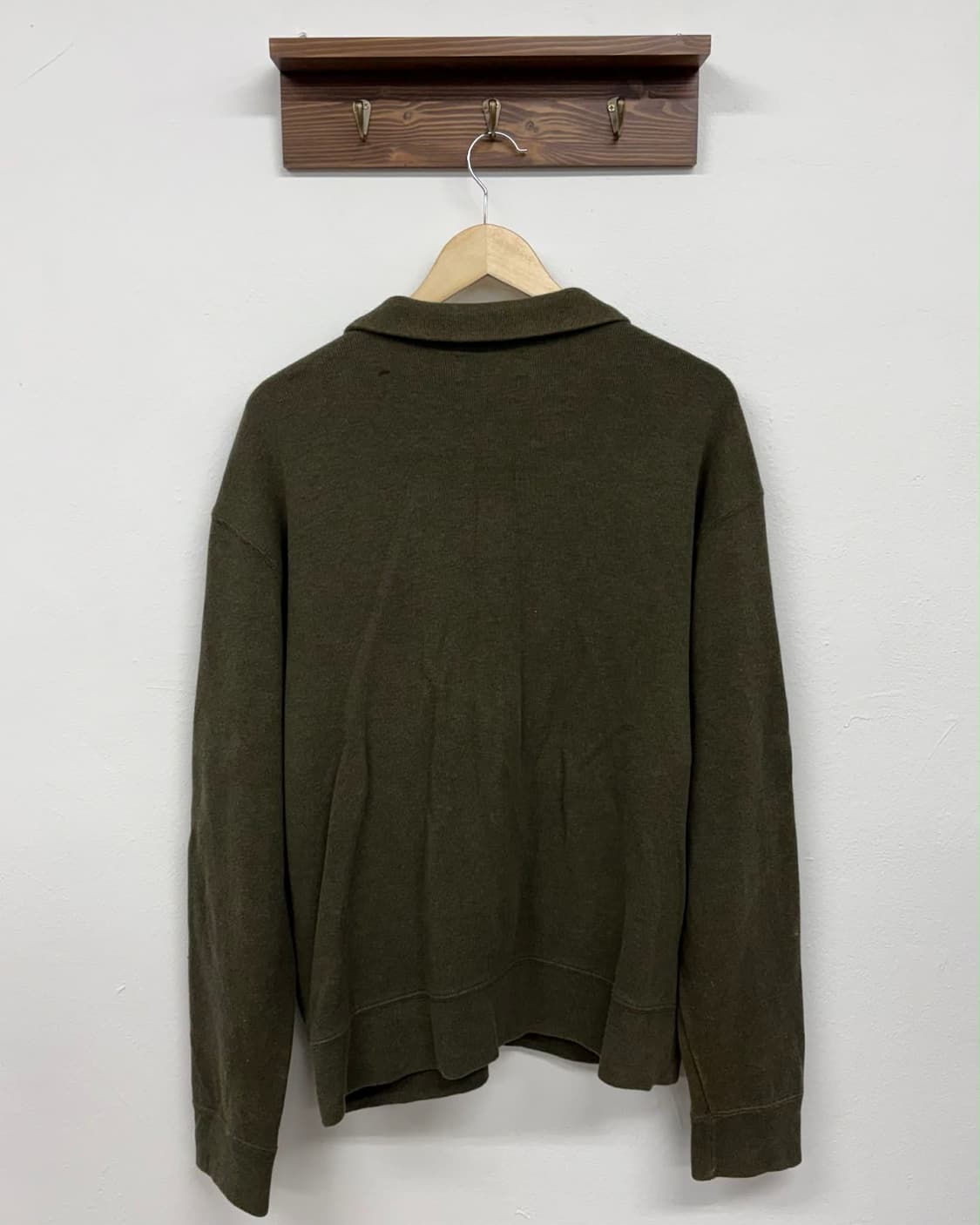 [L] 폴로 랄프로렌 카키 집업 져지 스웻 셔츠 상품이미지2