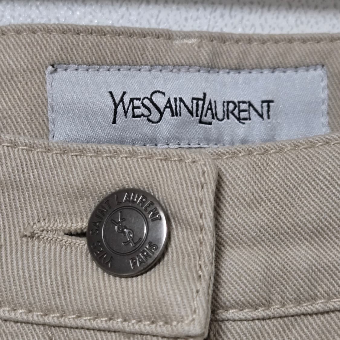 생로랑 Ysl 코튼 팬츠 (새상품) / 여성 바지 / 여자 바지 상품이미지3