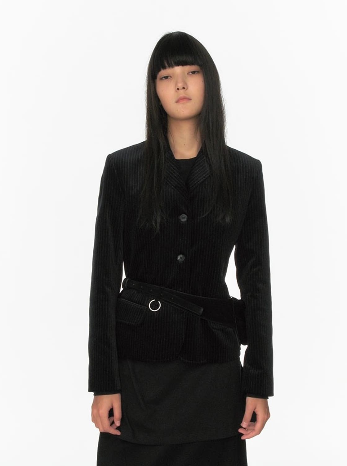 리포스 스웨이드 벨트백 (black) 상품이미지2