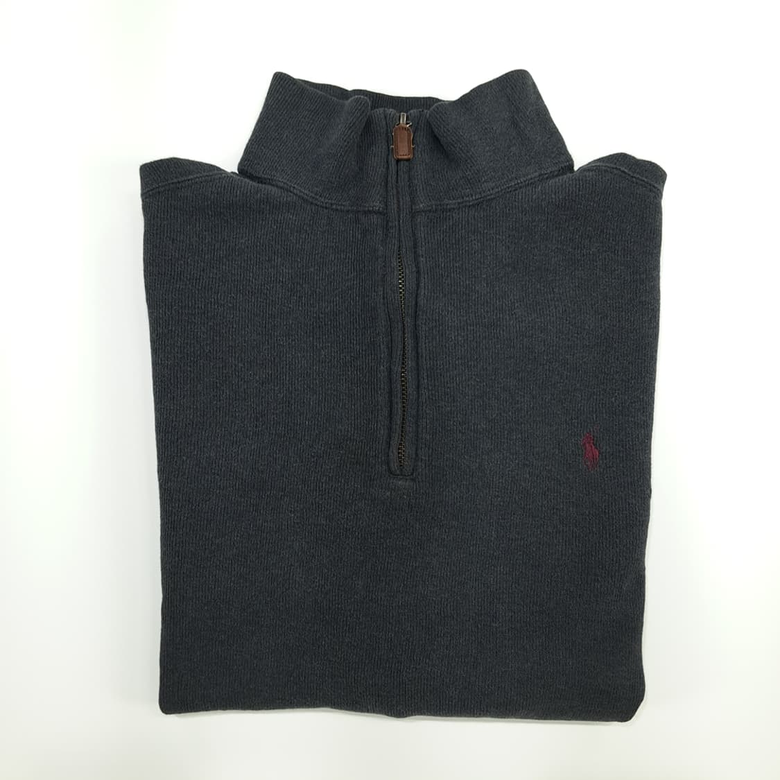CN665 M-L 폴로 랄프로렌 USA 차콜그레이 하프집업 니트 스웨터 상품이미지8