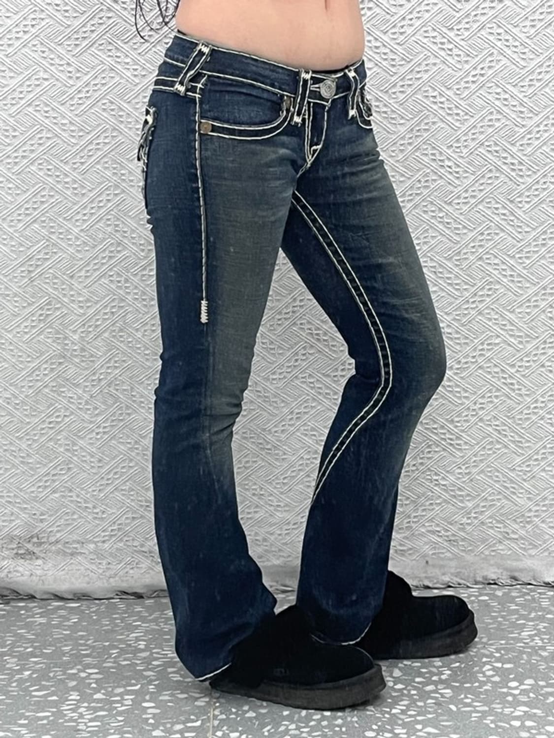 트루릴리전 조이슈퍼티 빈티지 크로스절개 데님팬츠 25 C07267 상품이미지2