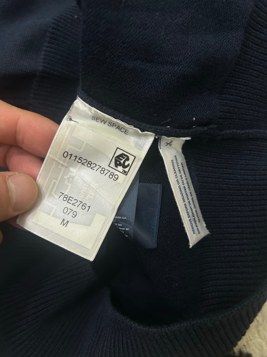 [M]타미힐피거 니트집업/네이비 상품이미지6