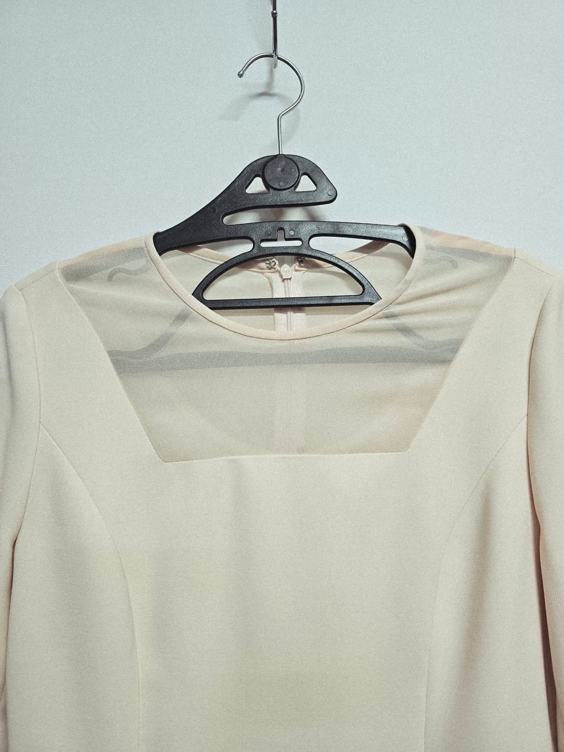 새상품 케네스레이디 아이보리 레이스 장식 원피스 상품이미지2