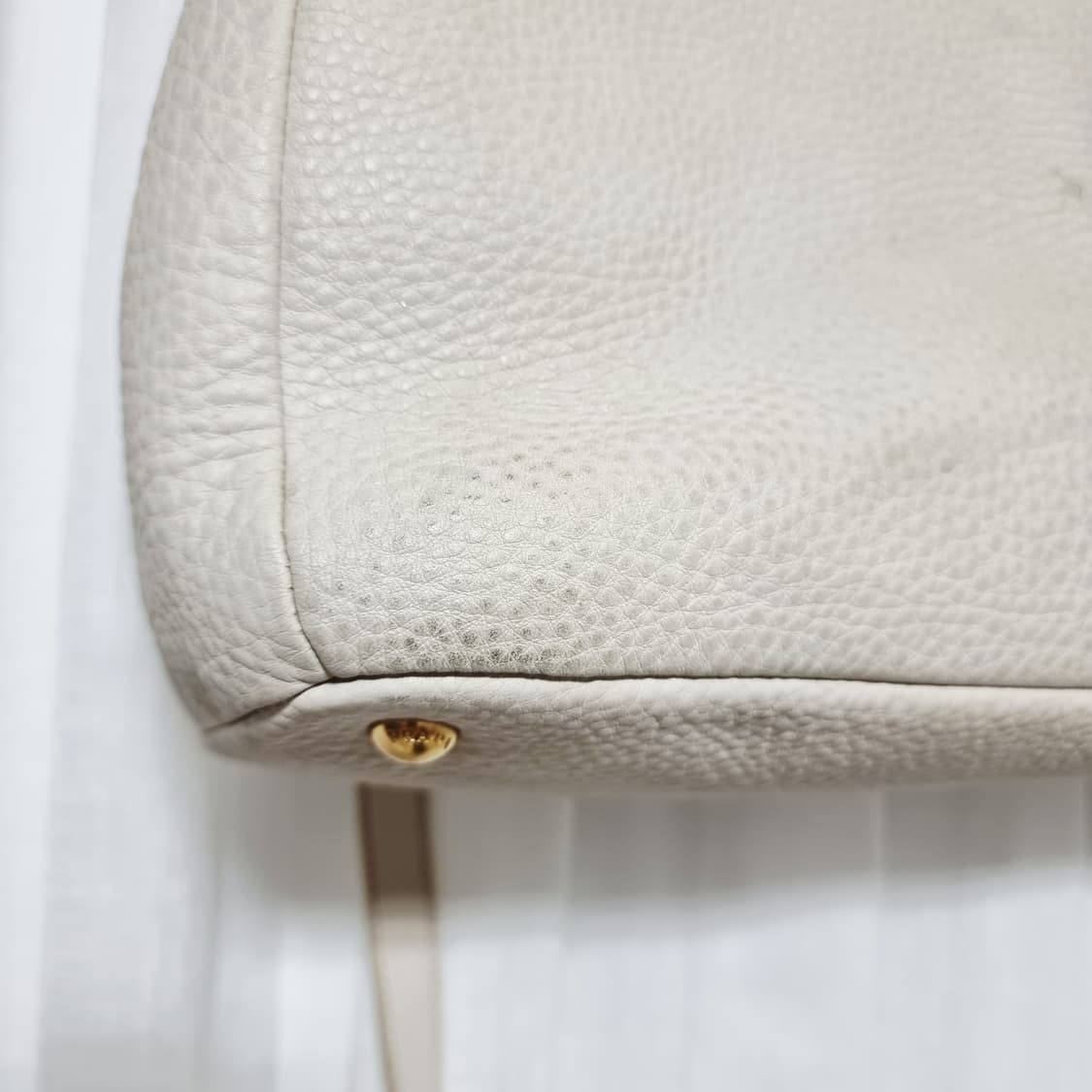 프라다 비텔로 다이노 숄더백 토트백 레더 가방 핸드백 (전체염색 필요함) 상품이미지6