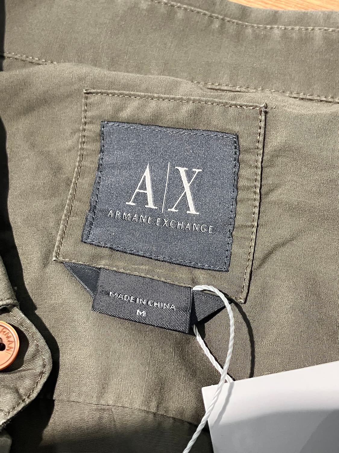 Armani Exchange 올리브 코튼 셔츠 M 상품이미지5
