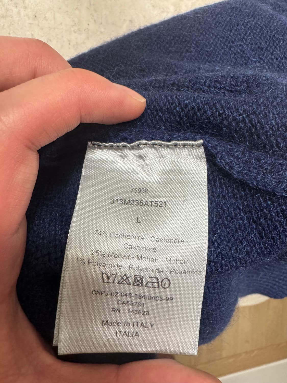 디올 남성 캐시미어 가디건 상품이미지3