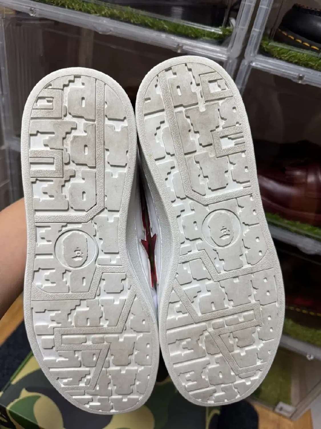 베이프 스컬 스타 레드 신발 275 상품이미지7