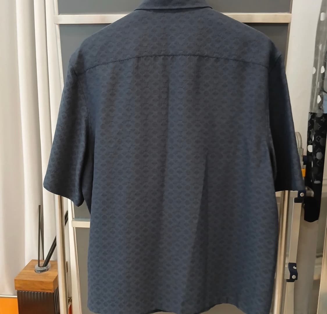 루이비통 모노그램 실크 블렌드 반팔 셔츠 XL 상품이미지3