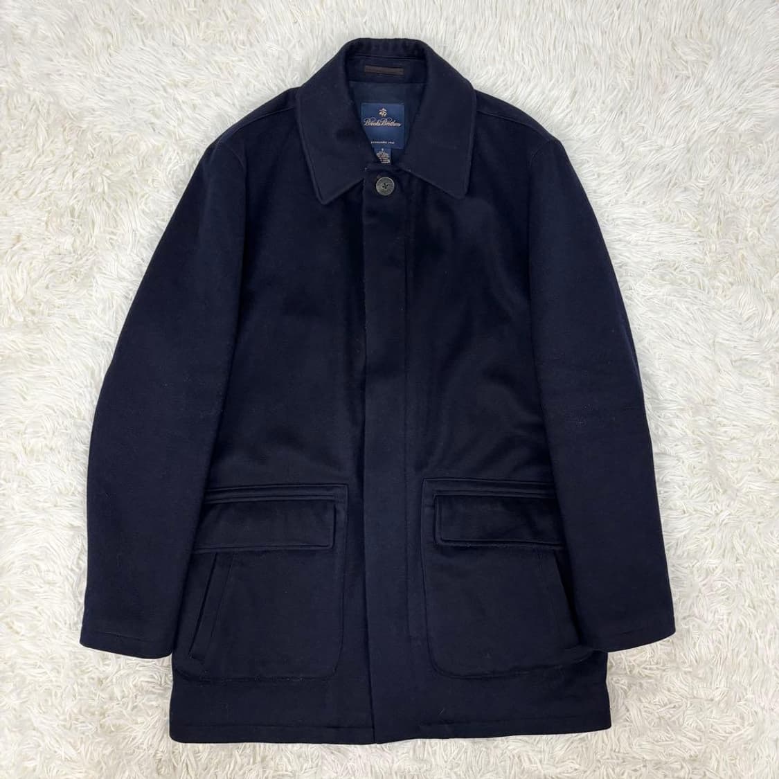 브룩스브라더스×로로피아나 네이비 코트 상품이미지2