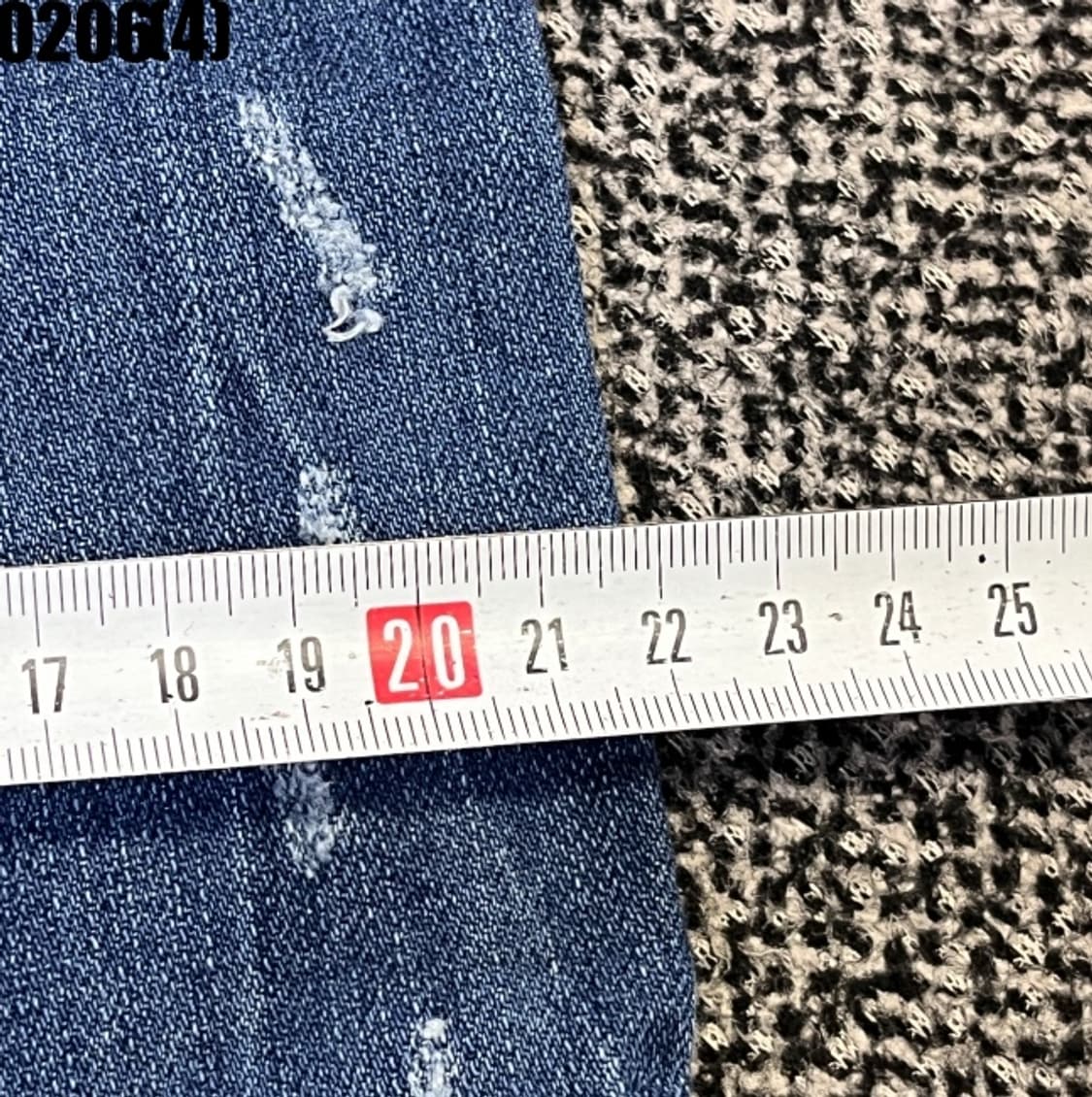 [30] 워싱 세미 부츠컷 데님 청바지 블루 0206(4) 상품이미지7